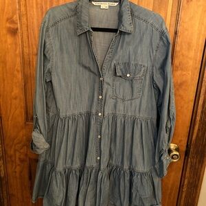 Veronica Beard Light Blue Chambray Dress